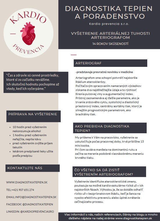 Informativny plagat diagnostika tepien