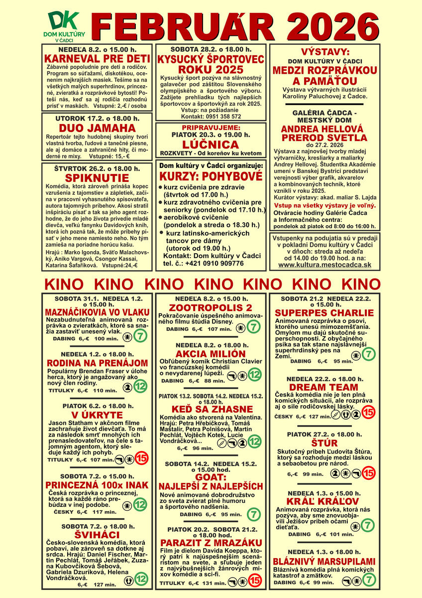 Dom kultury CA februar 2026